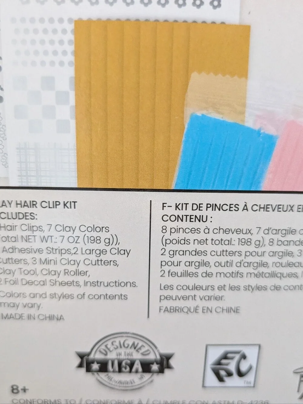Kids Clay Hair Clip Kit – Multicolor